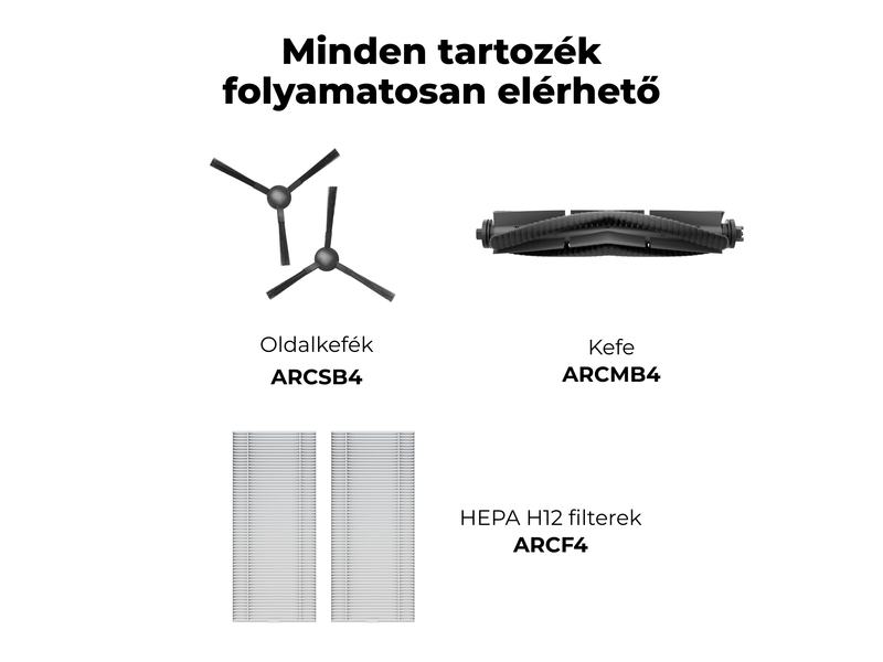 Aeno RC7S Robotporszívó, fekete (ARC0007S)