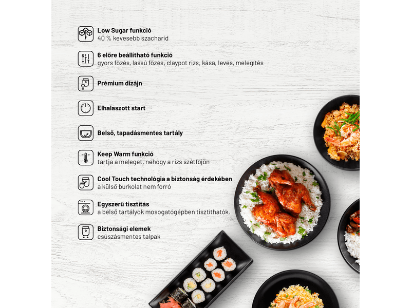 Lauben NRCD1500WT Rizsfőző 1.5L