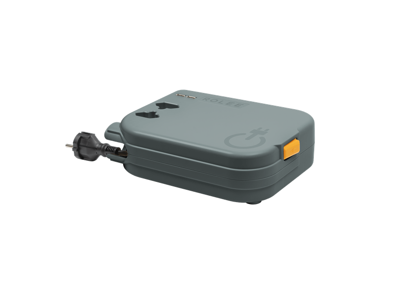 Rolee M automata hosszabbító, 2 aljzat + 2 USB aljzat, 4 m, szürke (R40032101)