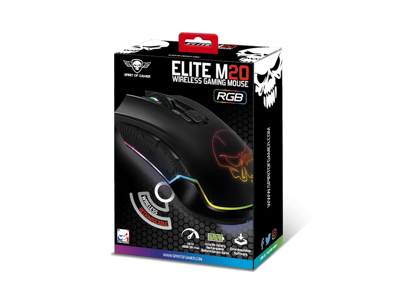 Spirit of Gamer Elite-M20 Vezeték nélküli gamer egér (S-EM20RF)
