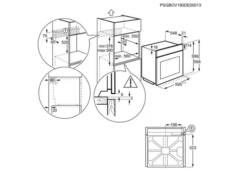 AEG OA5CB31SM Beépíthető sütő
