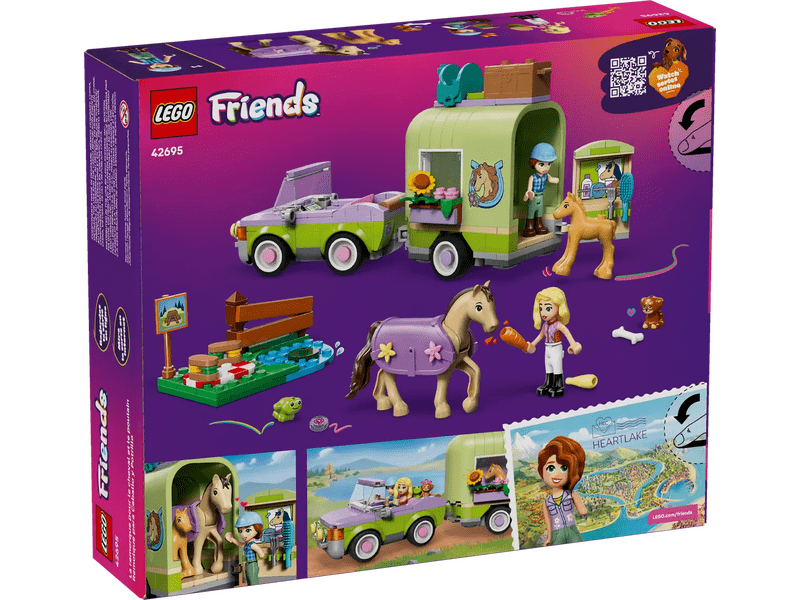 LEGO® Friends Ló és csikószállító utánfutó (42695)