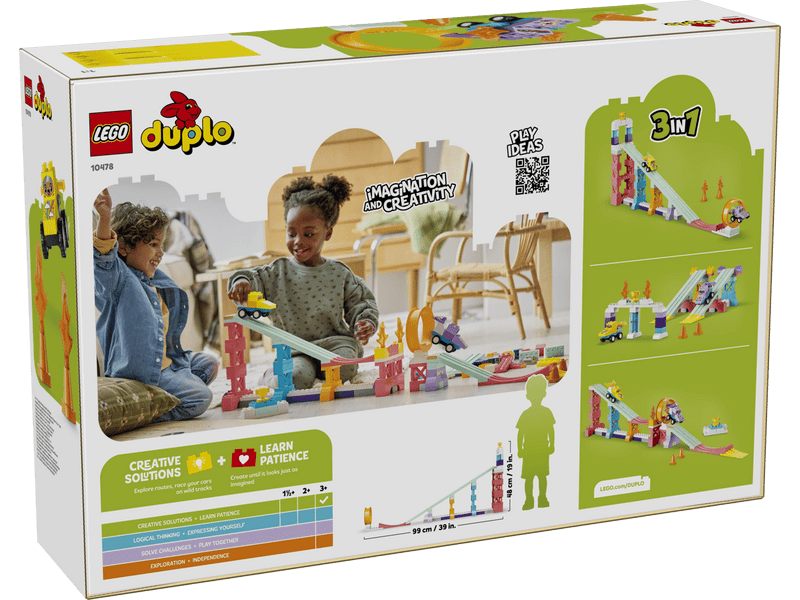 LEGO® DUPLO® Városi kalandok 3 az 1-ben kreatív ugratók és járművek (10478)