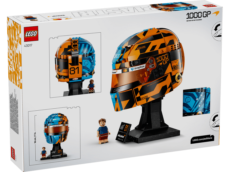 LEGO® Editions McLaren Mastercard F1® Team Oscar Piastri sisakja (43017)