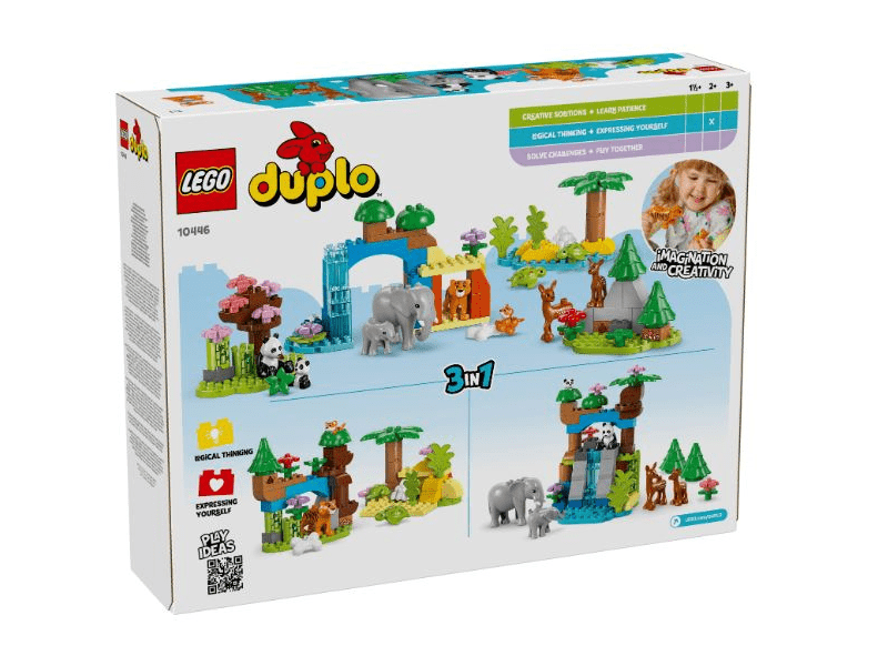 LEGO® DUPLO® City Adventures 3 u 1 Obitelji životinja u divljini (10446)