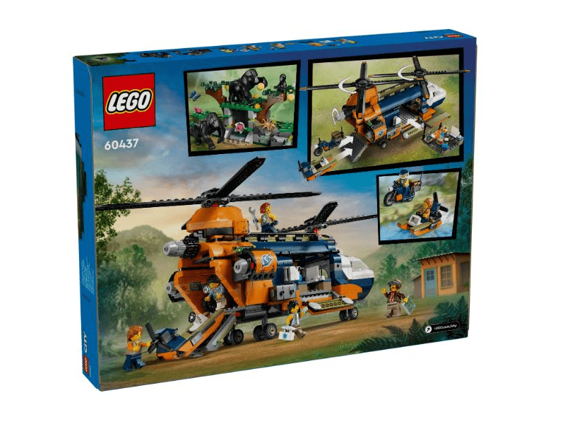 LEGO® City Dzsungelkutató helikopter a bázison (60437)