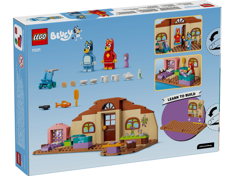 LEGO® Bluey Rozsdás és Bluey a suliban (11221)