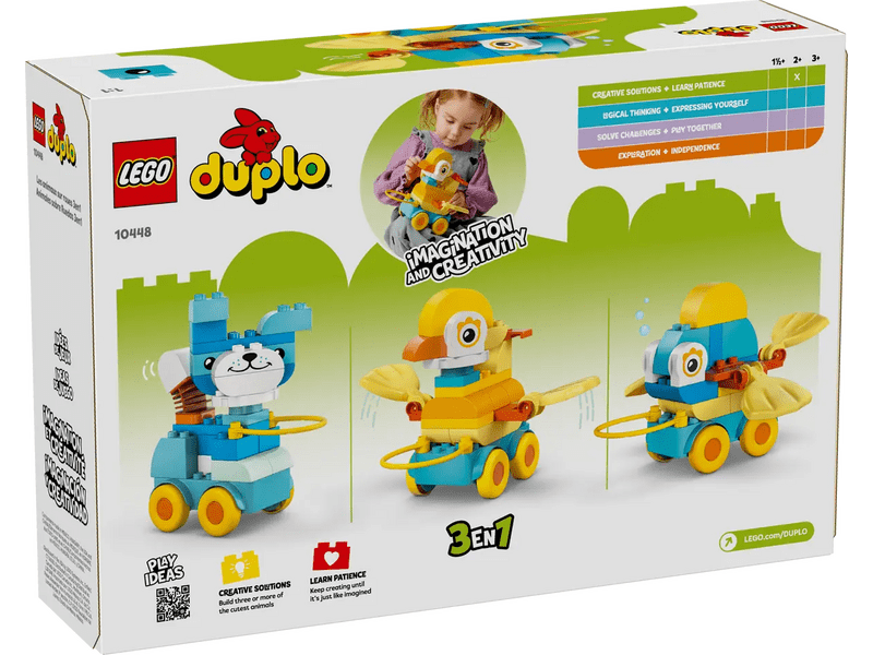 LEGO® DUPLO® City Adventures 3 u 1 životinje na kotrljanju (10448)