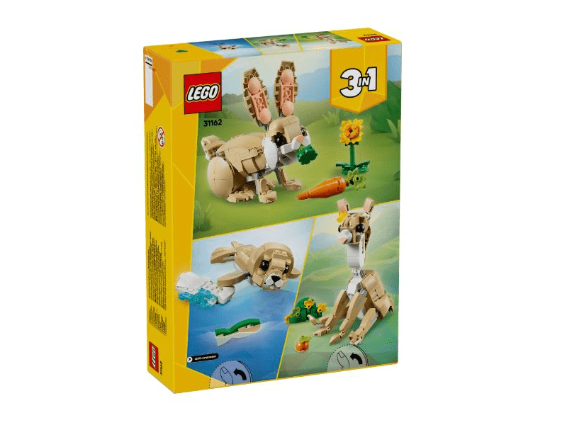 LEGO® Creator 3 az 1-ben Aranyos nyuszi, húsvéti játék állatos szett (31162)