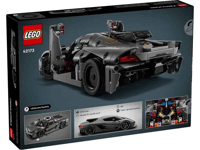 LEGO® Technic™ Koenigsegg Jesko Absolut szürke hiperautó (42173)