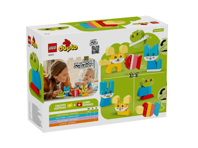 LEGO® DUPLO® Kreatív és aranyos, 3 az 1-ben házi kedvencek (10477)