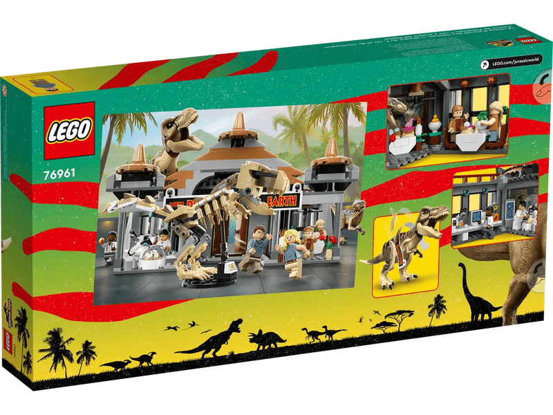 LEGO® Jurassic Park Látogatóközpont: T-Rex és raptortámadás (76961)