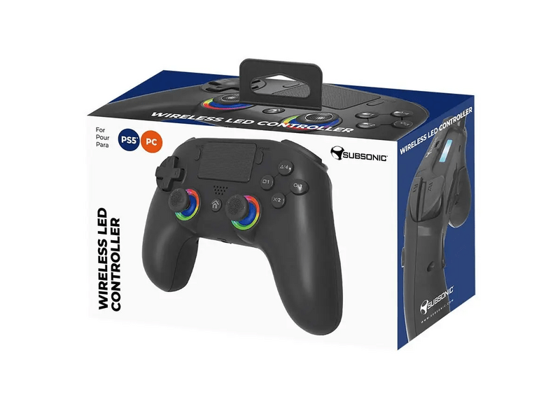 Subsonic PS5 Wireless LED Kontroller, fekete (SA5716-1)