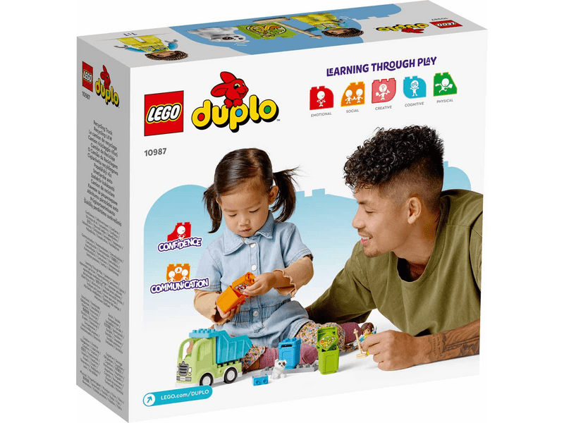 LEGO® DUPLO® Városi kalandok Szelektív kukásautó (10987)