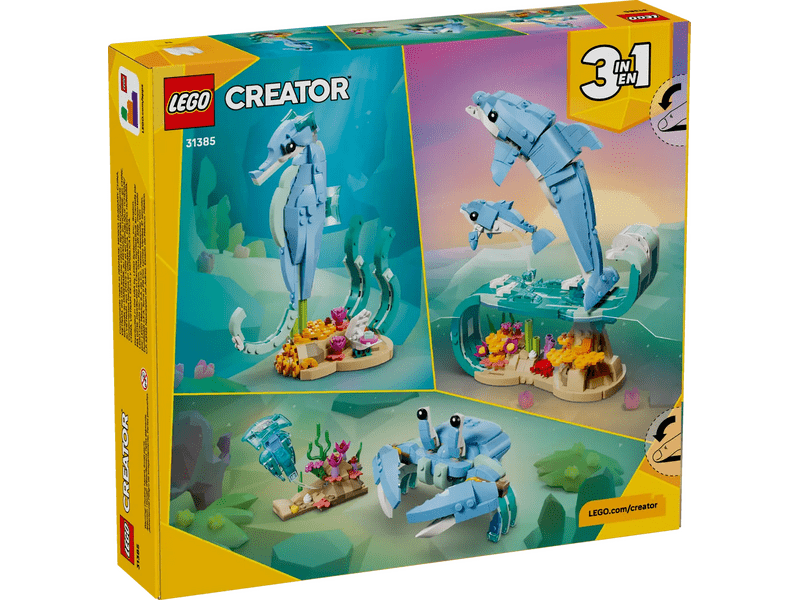 LEGO® Creator Tengeri állatok: Csodálatos delfinek (31385)