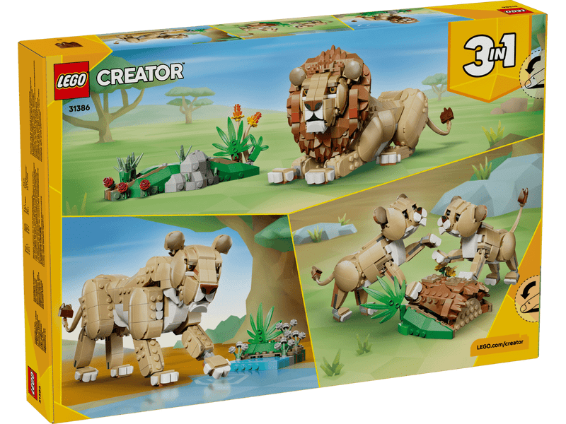 LEGO® Creator 3 az 1-ben Vadállatok: Fenséges oroszlán (31386)