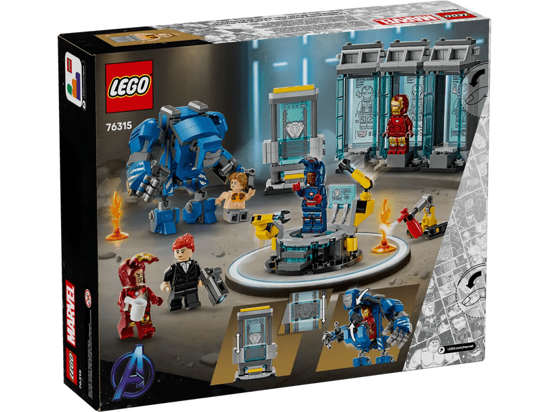 LEGO® Marvel Iron Manov laboratorij: Oklopljena dvorana (76315)