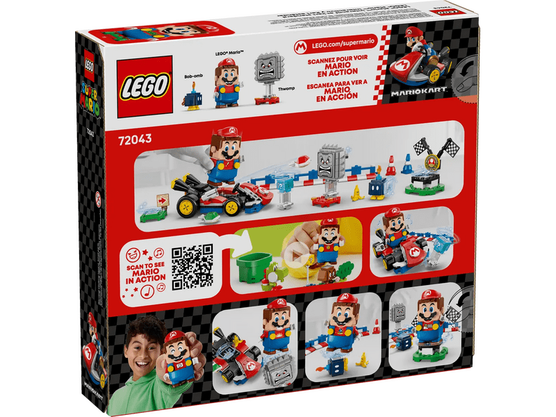 LEGO® Super Mario™: Mario Kart™ – Interaktivni LEGO® Mario™ i standardni karting (72043)