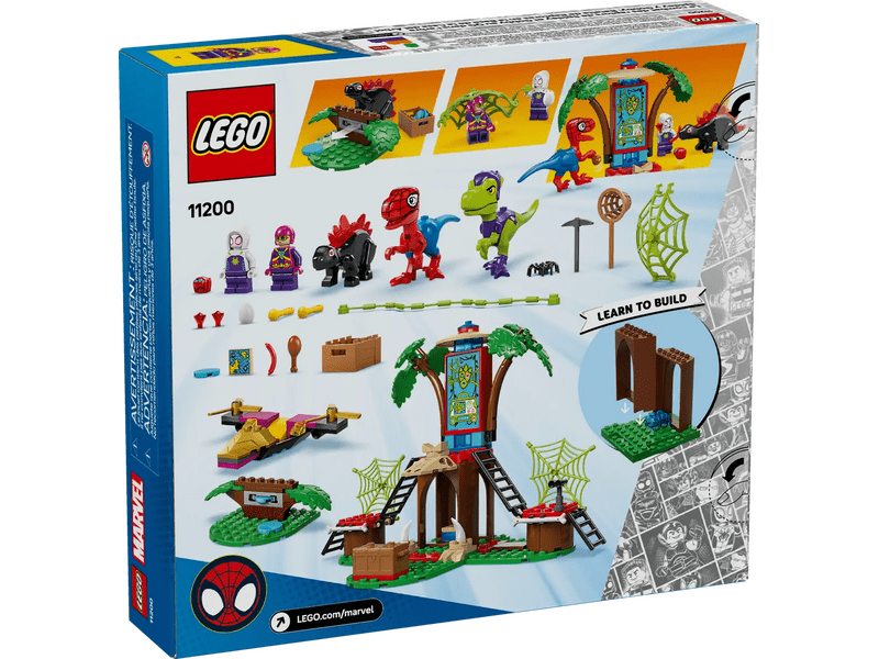 LEGO® Marvel Pókember és Gobby raptorcsatája a lombház főhadiszálláson (11200)