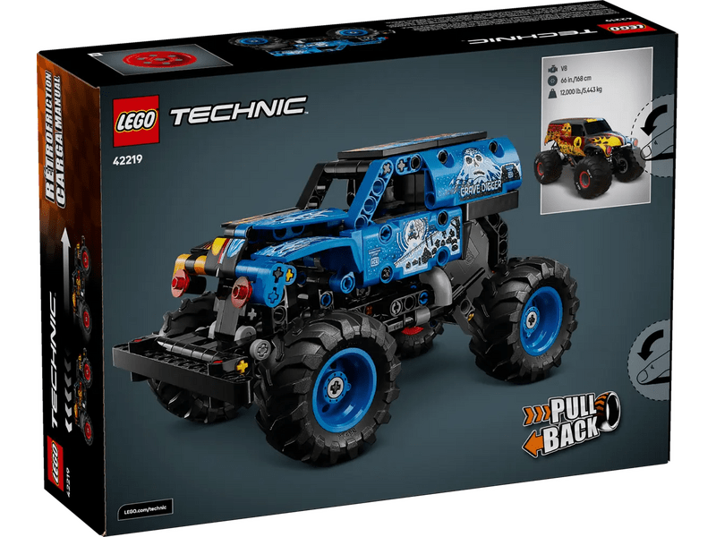 LEGO® Technic Monster Jam™ Grave Digger™ tűz és jég húsvéti szett (42219)
