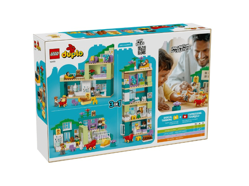 LEGO® DUPLO® Town 3 az 1-ben modern családi ház figurákkal (10470)