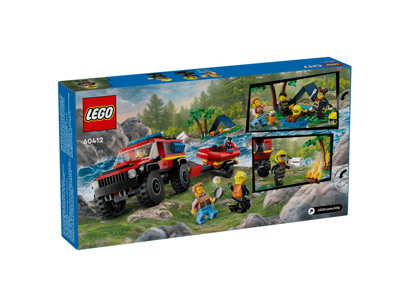 LEGO® City 4x4 vatrogasno vozilo sa spasilačkim čamcem (60412)
