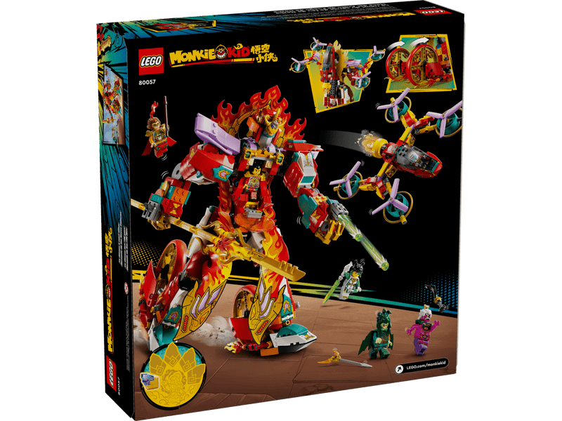 LEGO® Monkie Kid™ Nezha Tűzgyűrű robotja (80057)