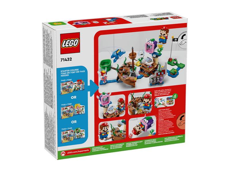 LEGO® Super Mario™ Dorrie elsüllyedt hajóroncs kalandjai kiegészítő szett (71432)