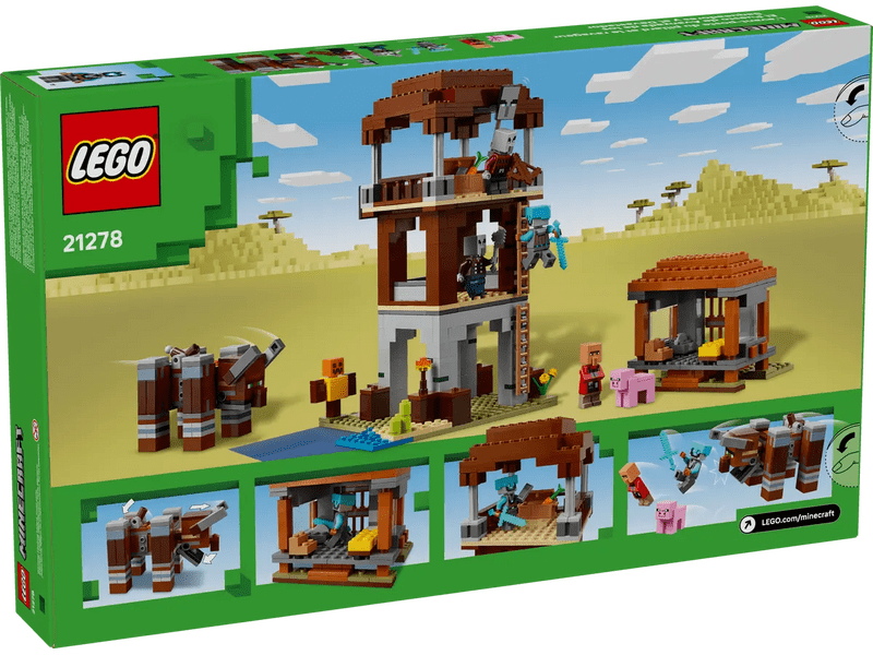 LEGO® Minecraft® Pljačkaševa stražarnica i Uništavač (21278)