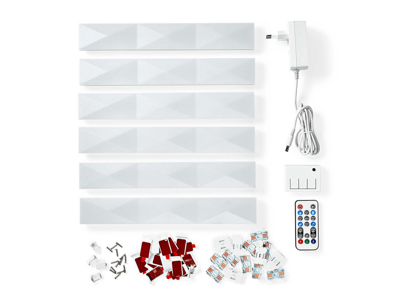 Nedis WIFILW06RGB SmartLife Dekoratív fali lámpa szett