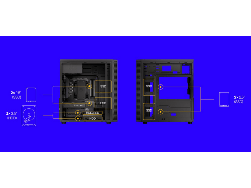 Endorfy Armis 100 Solid Számítógépház (EY2A015)