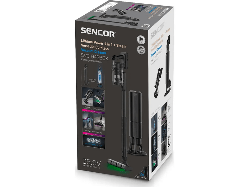 Sencor SVC 9486BK Álló porszívó dokkolóval