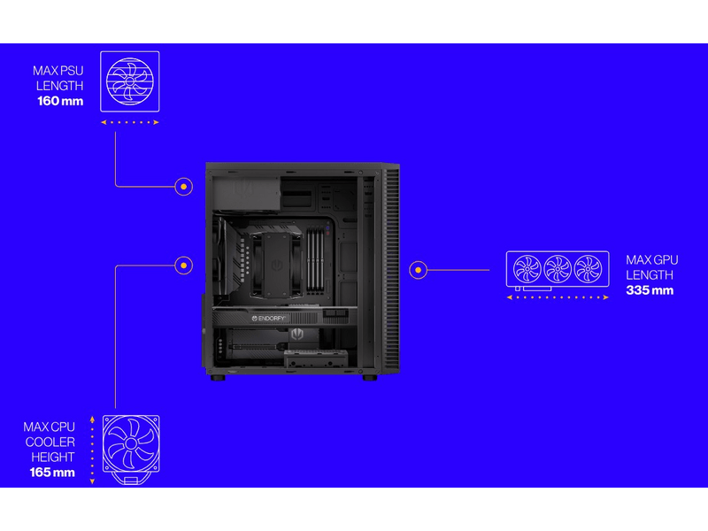 Endorfy Armis 100 Solid Számítógépház (EY2A015)