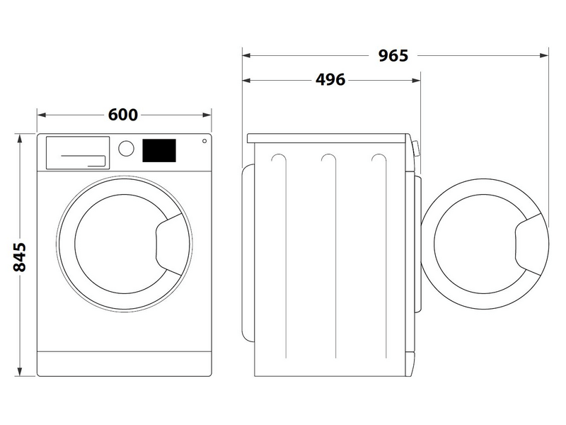 Whirlpool WAM 764WB HU Slimline perilica rublja na paru s prednjim punjenjem