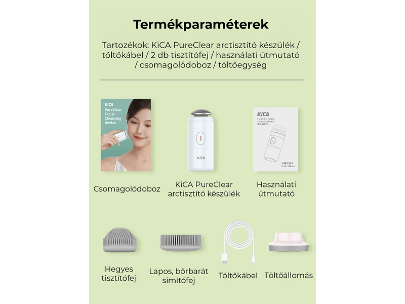 KiCA PureClear arctisztító, rózsaszín (FYPFCB)