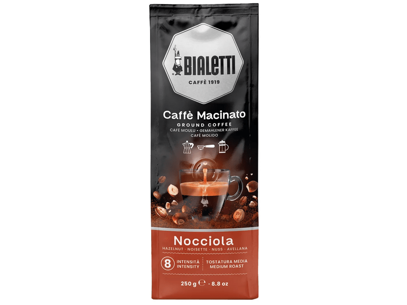 Bialetti Macinato Nocciola Mogyorós őrölt kávé, 250 g