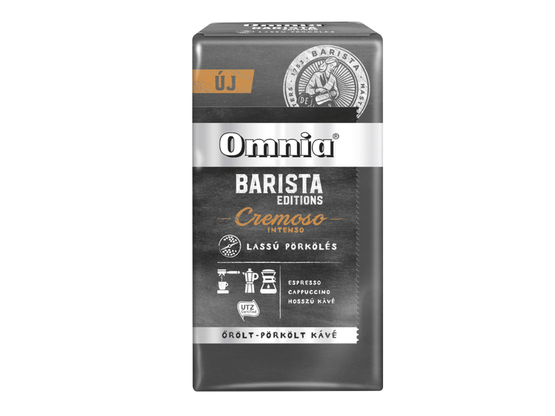 Omnia Barista Edition Cremoso Őrölt kávé, 225g
