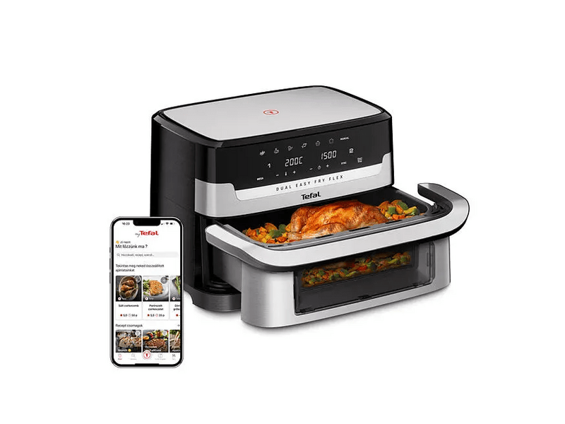 Tefal EY922DE0 Dual Easy Fry Flex Airfyer, 9L