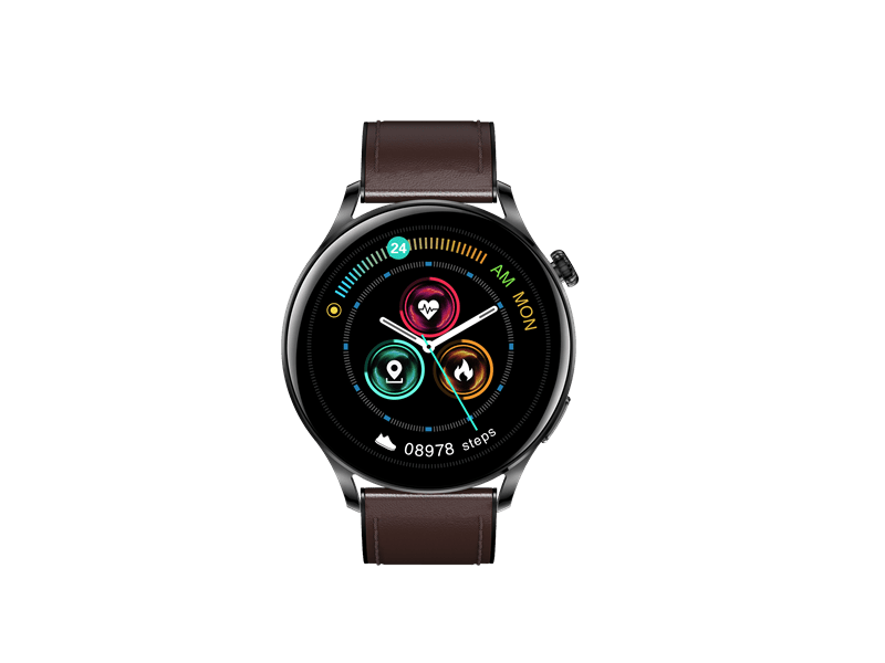 Garett Men Elegance RT Okosóra, sötétbarna, bőr szíj