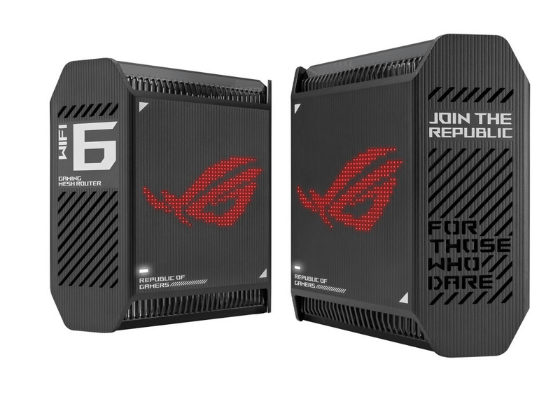 Asus ROG Rapture GT6 (2-Pack) Tri-Band WiFi 6 Mesh Rendszer, fekete