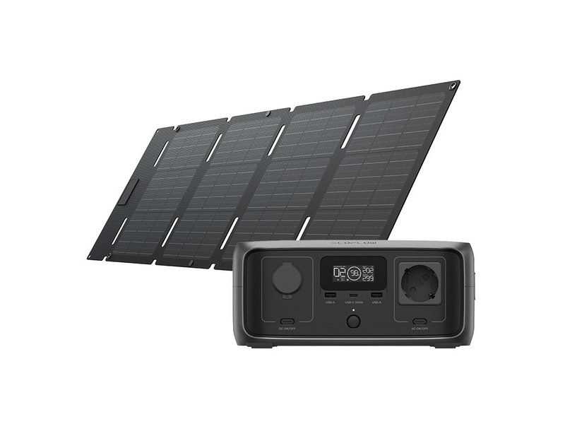 EcoFlow River 3 UPS + 45W USB-C napelem