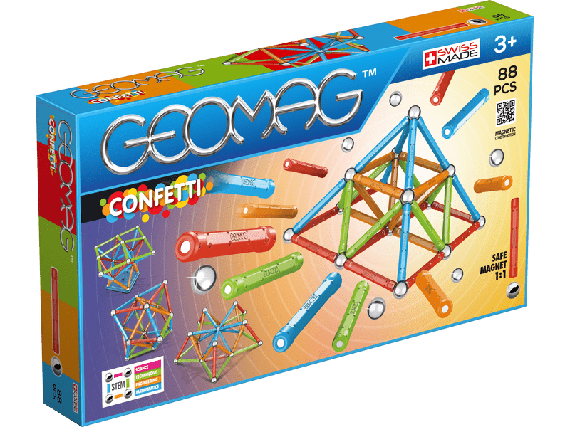 Geomag Confetti Mágneses építőjáték, 88 db (20GMG00353)