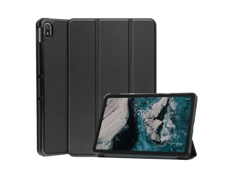 Gigapack Nokia T20 Wi-Fi műbőr tok, fekete (111621)