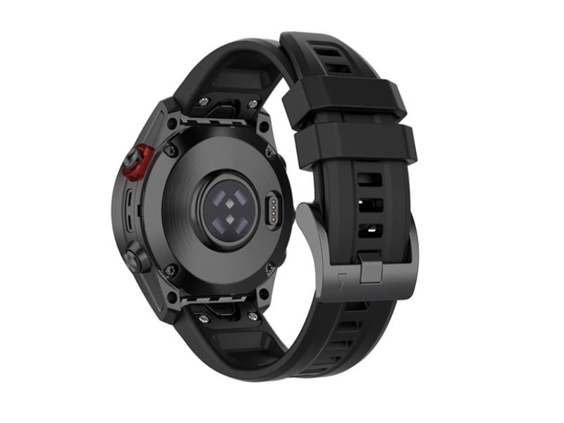 Gigapack Garmin Epix Pro/Fenix 20mm Szilikon Pótszíj, fekete (149203)