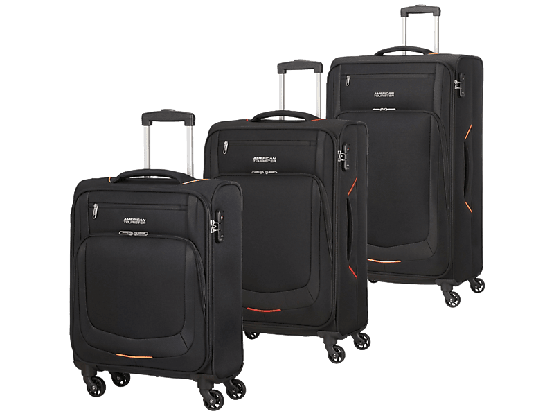 American Tourister Summer Session Bőrönd szett, fekete-piros (125808-1073)