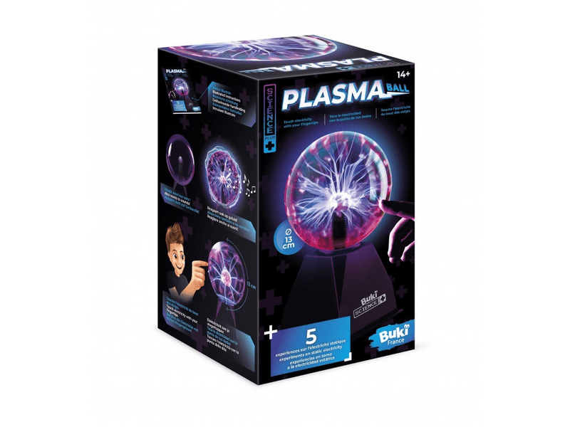 Buki Plazma dekorlámpa 5 kísérlettel, 13 cm (SP007)