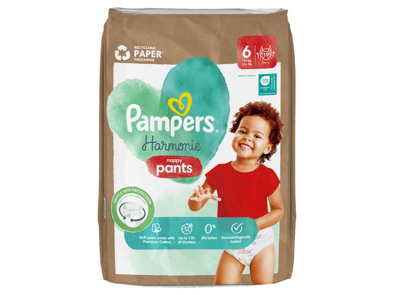 Pampers Harmonie dječje pelene, veličina S6, 19 kom