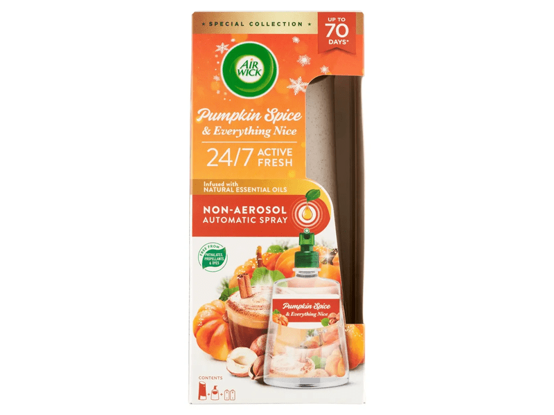 Air Wick Active Fresh készülék és utántöltő – Fűszeres Sütőtök Varázs