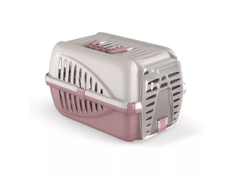 Hilton Smart Pet pink műanyag kutya-macska szállító, 50x33x31cm