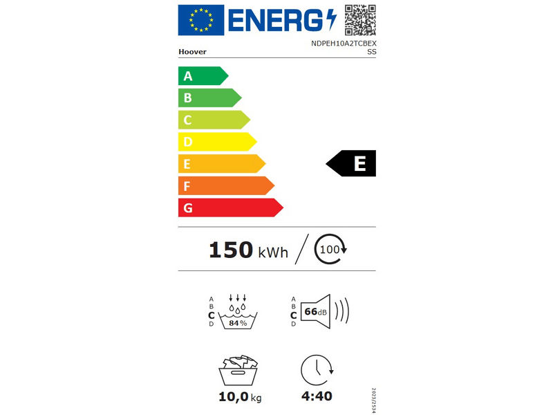 Hoover NDPEH10A2TCBEXSS Szárítógép